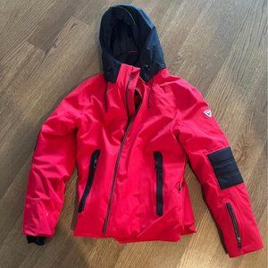 Rossignol Men's Ski Jacket (size M) red with Detachable hood